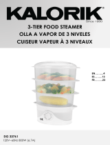 KALORIK 9 Quart 3-Tier Food Steamer Manual de usuario