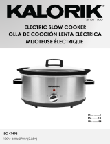KALORIK 6.5 Quart Slow Cooker Manual de usuario