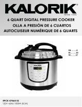 KALORIK 6 Quart Digital Pressure Cooker Manual de usuario