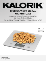 KALORIK Digital Kitchen Scale XL Manual de usuario