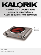 KALORIK Infrared Single Ceramic Cooking Plate Manual de usuario