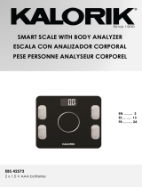 KALORIK Home Smart Electronic Body Analysis Scale Manual de usuario