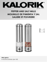 KALORIK Electric Salt and Pepper Grinder Set Manual de usuario