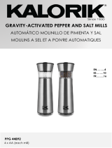 KALORIK Electric Gravity-Activated Salt and Pepper Mills Manual de usuario