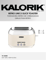 KALORIK 2-Slice Retro Toaster Manual de usuario