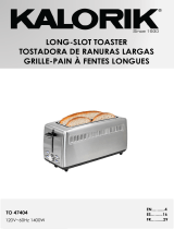 KALORIK 4-Slice Long-Slot Toaster Manual de usuario