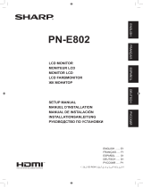 Sharp PN-E802 El manual del propietario