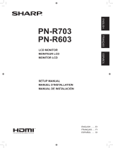Sharp PNR603 Manual de usuario