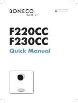 Boneco F220CC Clean and Clear Air Shower Fan and Purifier Manual de usuario