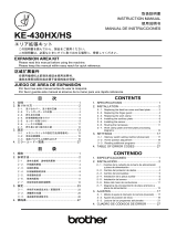 Brother KE-430HS Manual de usuario