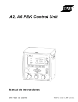 ESAB A2, A6 PEK Control Unit Manual de usuario