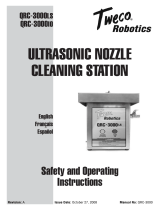 Tweco Robotics QRC-3000LS QRC-3000IO Ultrasonic Nozzle Cleaning Station Manual de usuario