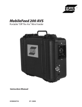 ESAB MobileFeed 200 AVS Manual de usuario