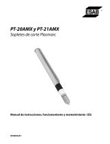 ESAB PT-20AMX and PT-21AMX Plasmarc Cutting Torches Manual de usuario