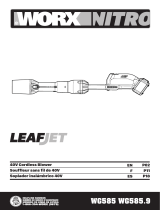 Worx WG585 40 Volt LeafJet Blower El manual del propietario