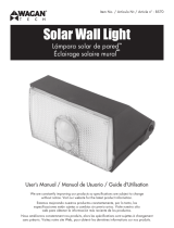 Wagan Tech 2000 Lumen Solar Wall Light Manual de usuario