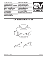 Vortice CA 315 ES Instrucciones de operación