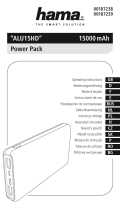 Hama 00187238 ALU15HD 15000mAh Power Pack El manual del propietario