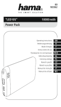 Hama 00183362 LED10S Power Pack El manual del propietario