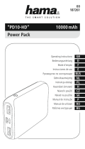 Hama PD10-HD Power Pack, 10000 mAh, anthracite El manual del propietario