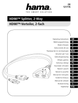 Hama 00121776 HDMI Splitter 2-Way El manual del propietario