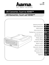 Hama 121775 AV Converter, Scart to HDMI El manual del propietario