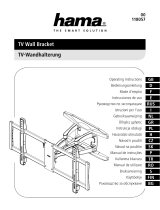 Hama 00118057 TV Wall Bracket El manual del propietario