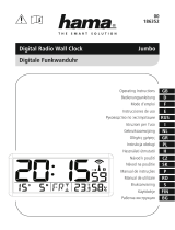 Hama 00186352 Jumbo Digital Radio Wall Clock El manual del propietario