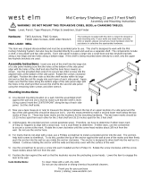 West Elm Mid Century Shelving 2 Foot Shelf Assembly Instructions