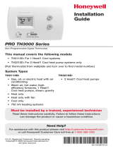 Honeywell PRO TH3210D Guía de instalación