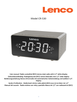 Lenco CR-530TP Stereo FM alarm clock radio El manual del propietario