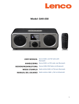 Lenco DAR-030 Stereo DAB+ and FM Radio Manual de usuario