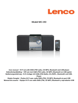 Lenco MC-150 Stereo El manual del propietario
