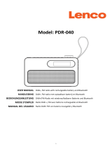 Lenco PDR-040BAMBOOBK El manual del propietario