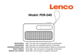 Lenco PDR-040BAMBOOWH El manual del propietario