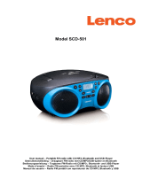 Lenco SCD-501RD Portable FM Radio CD-USB player El manual del propietario