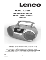 Lenco SCD-680 Portable DAB+ Radio El manual del propietario