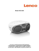 Lenco SCD-200BU El manual del propietario