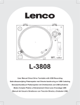 Lenco L-3808 Black El manual del propietario