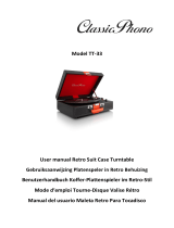 Lenco Classic Phono TT-33 Blue El manual del propietario