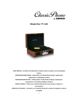 Lenco Classic Phono TT-120BNWH El manual del propietario