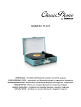 Lenco Classic Phono TT-110BKRD El manual del propietario