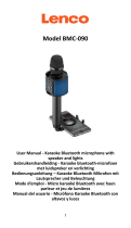 Lenco BMC-090 Karaoke Bluetooth Microphone Manual de usuario