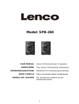 Lenco SPB-260BK El manual del propietario