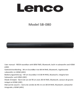Lenco SB-080 BK Manual de usuario