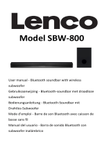 Lenco SBW-800BK El manual del propietario