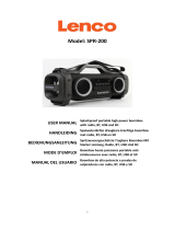 Lenco SPR-200BK El manual del propietario