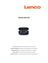 Lenco EPB-410BK Bluetooth IPX4 TWS Earphone El manual del propietario