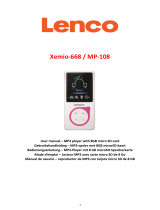 Lenco Xemio-668 Black El manual del propietario