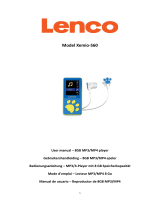 Lenco Xemio-560PK El manual del propietario
